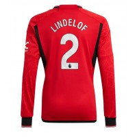 Fotballdrakt Herre Manchester United Victor Lindelof #2 Hjemmedrakt 2023-24 Langermet